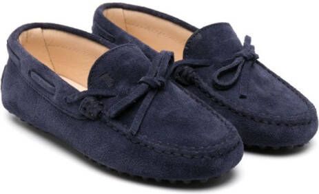 Tod's Kids Suède loafers Blauw