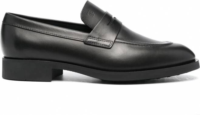 Tod's Lakleren loafers Zwart