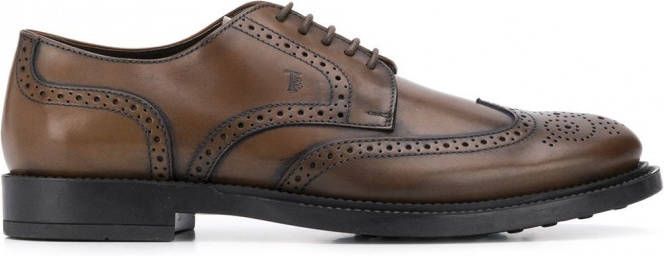 Tod's Leren brogues Bruin