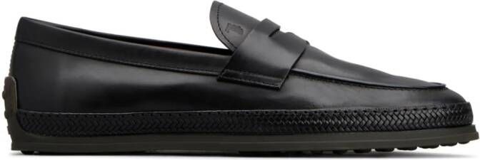 Tod's Leren loafers Zwart