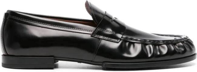 Tod's Leren penny loafers Zwart