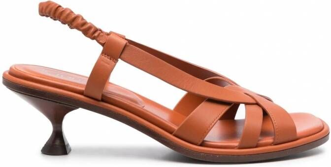 Tod's Leren slingback sandalen Bruin