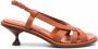 Tod's Leren slingback sandalen Bruin - Thumbnail 1