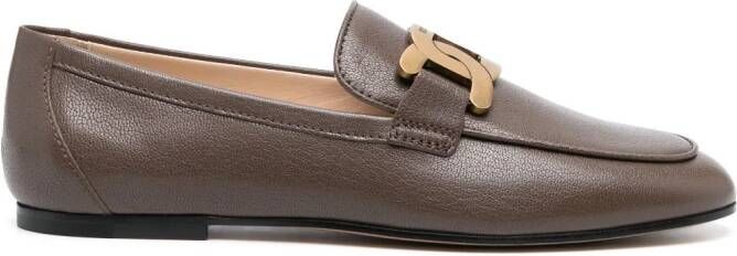 Tod's Loafers met kettingbandje Bruin