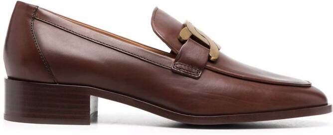 Tod's Loafers met kettingdetail Bruin