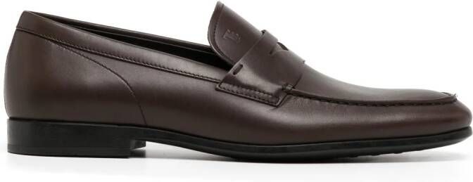 Tod's Loafers met logo-reliëf Bruin