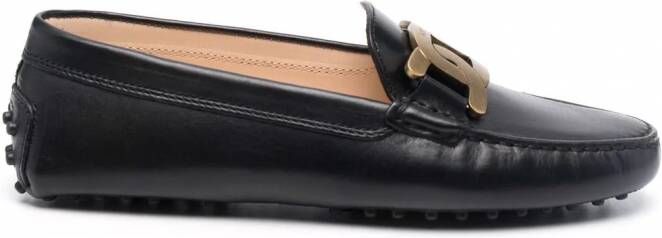 Tod's Loafers met plakkaat Zwart