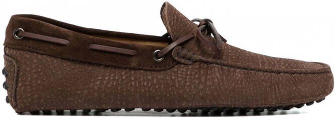 Tod's Loafers met strikdetail Bruin