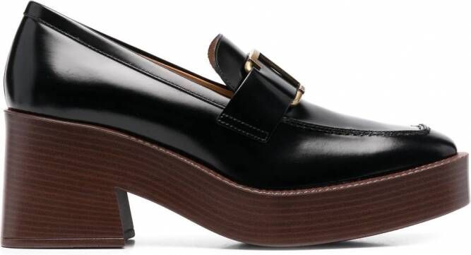 Tod's Loafers met vierkante neus Zwart