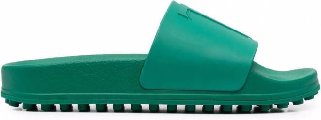 Tod's Slippers met logo-reliëf Groen