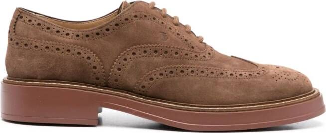 Tod's Suède brogues Bruin