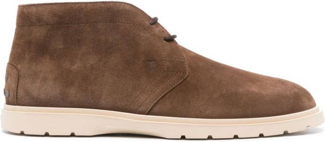 Tod's Suède derby schoenen Bruin