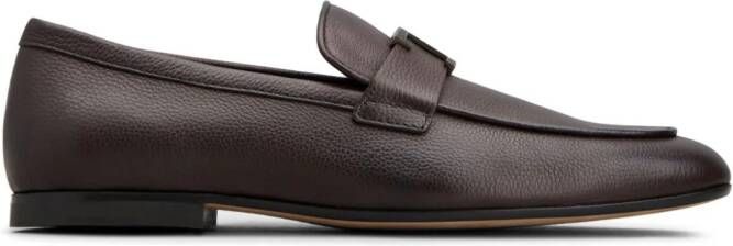 Tod's T Timeless leren loafers Bruin