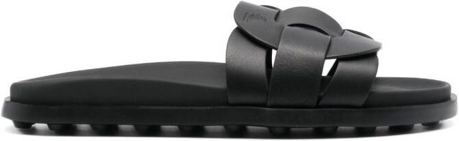 Tod's Leren slippers Zwart