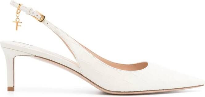 TOM FORD Angelina slingback pumps Beige