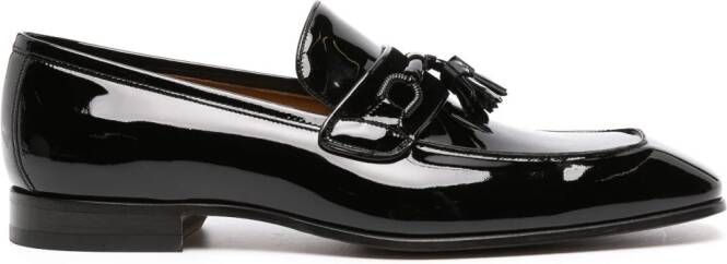 TOM FORD Baily loafers met vierkante neus Zwart