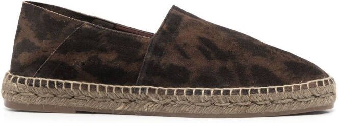 TOM FORD Suède espadrilles Bruin