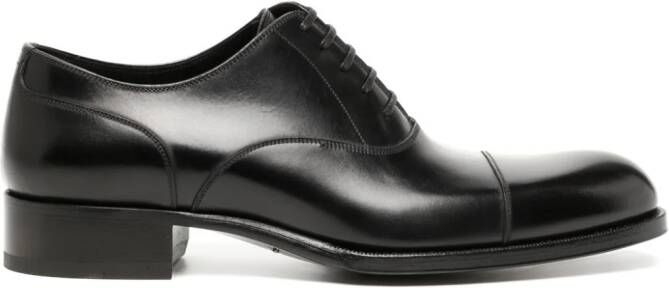 TOM FORD Elkan leren Oxford schoenen Zwart