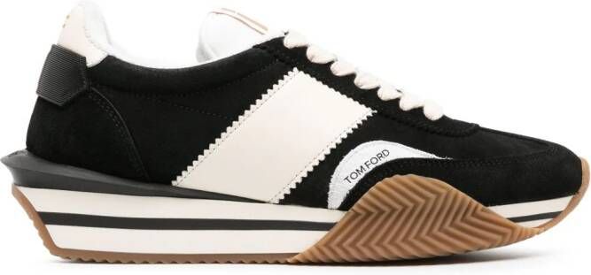 TOM FORD James suède sneakers Zwart