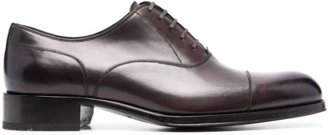 TOM FORD Leren veterschoenen Bruin