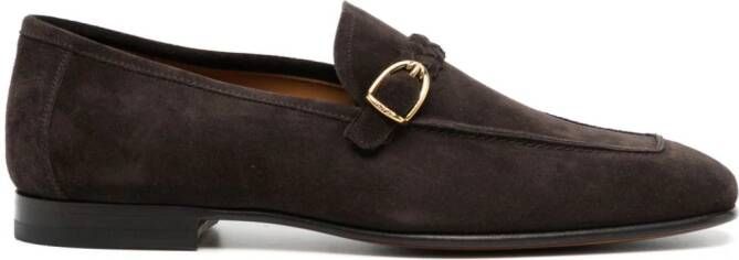 TOM FORD Leren loafers Bruin