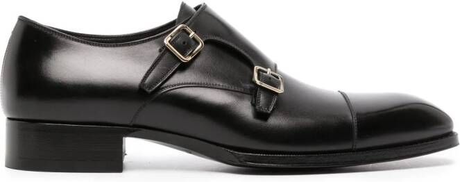 TOM FORD Leren loafers Zwart