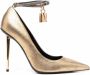 TOM FORD Metallic Padlock pumps Goud - Thumbnail 1