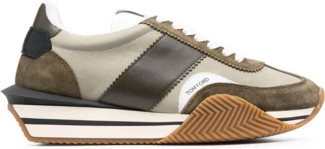 TOM FORD Sneakers met logopatch Groen