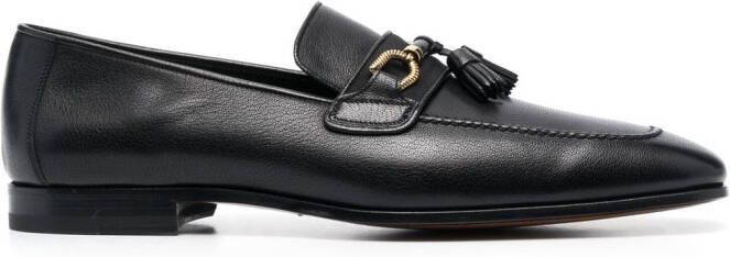 TOM FORD Loafers met vierkante neus Zwart