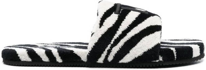 TOM FORD Slippers met zebraprint Zwart