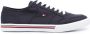 Tommy Hilfiger Core Corporate katoenen sneakers Blauw - Thumbnail 1