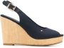 Tommy Hilfiger Elena slingback sandalen Blauw - Thumbnail 1