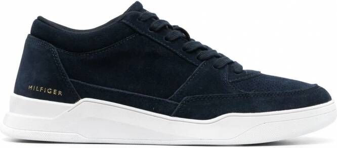 Tommy Hilfiger Suède sneakers Blauw