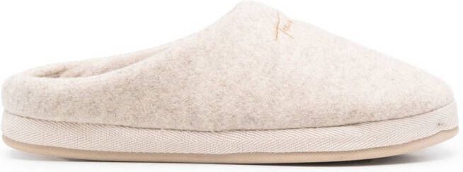 Tommy Hilfiger Slippers met geborduurd logo Beige