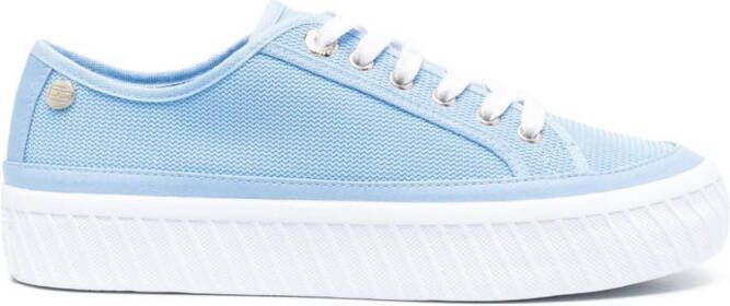 Tommy Hilfiger Sneakers met plateauzool Blauw