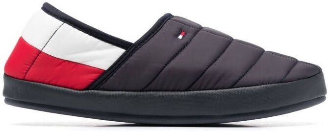 Tommy Hilfiger Gewatteerde slippers Blauw