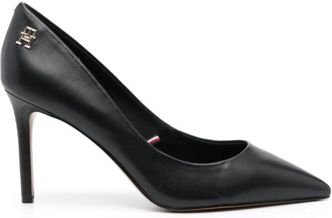 Tommy Hilfiger Pumps met puntige neus Zwart