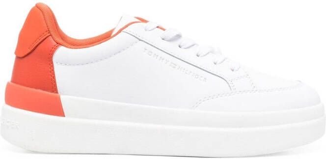 Tommy Hilfiger Sneakers met plateauzool Wit