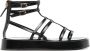 Tory Burch Gladiator sandalen met studs Zwart - Thumbnail 1