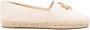 Tory Burch Eleanor leren espadrilles Beige - Thumbnail 1