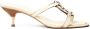 Tory Burch Geo Bombe Miller 55 mm leren sandalen Beige - Thumbnail 1