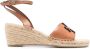 Tory Burch Ines leren espadrilles Bruin - Thumbnail 1