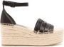 Tory Burch Ines espadrilles met sleehak Zwart - Thumbnail 1