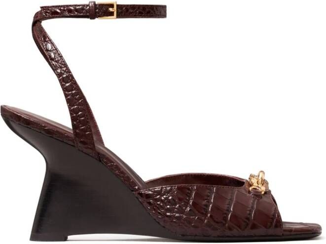 Tory Burch Jessa 85mm leren sandalen Rood