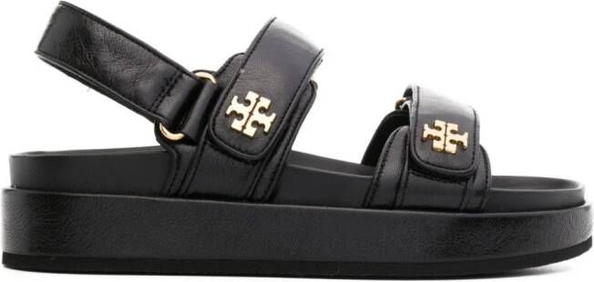 Tory Burch Kira leren sandalen Zwart