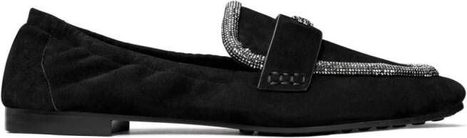 Tory Burch Ballet leren loafers Zwart