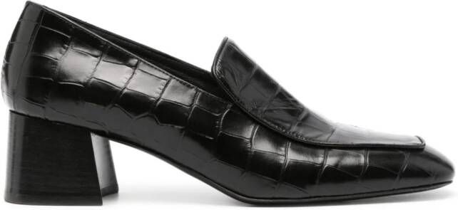 TOTEME The Block-Heel 55 loafers Zwart