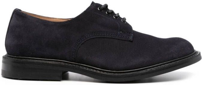 Tricker's Derby schoenen met ronde neus Blauw