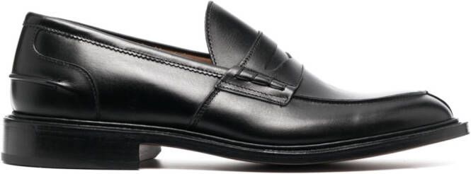 Tricker's Loafers met ronde neus Zwart