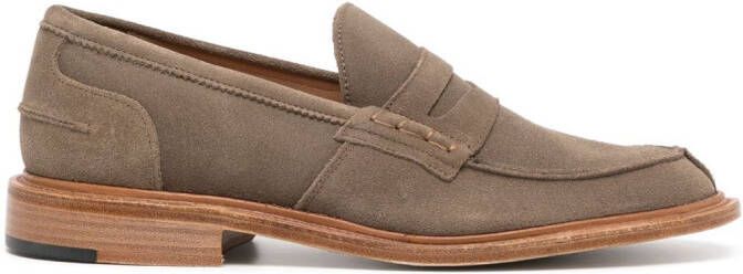 Tricker's Suède loafers Bruin